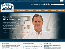 Tablet Screenshot of businessworthington.org